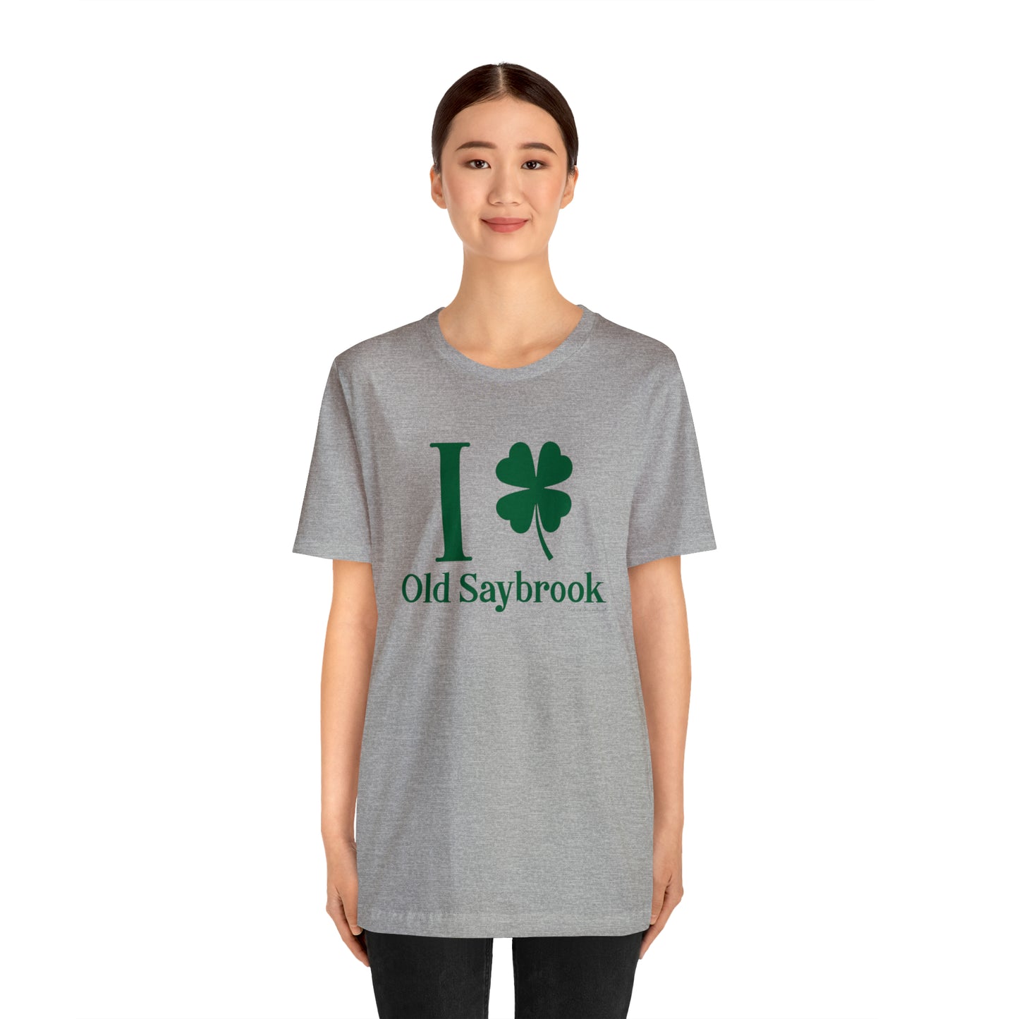 I Clover Old Saybrook Unisex Jersey Short Sleeve T-Shirt (green)