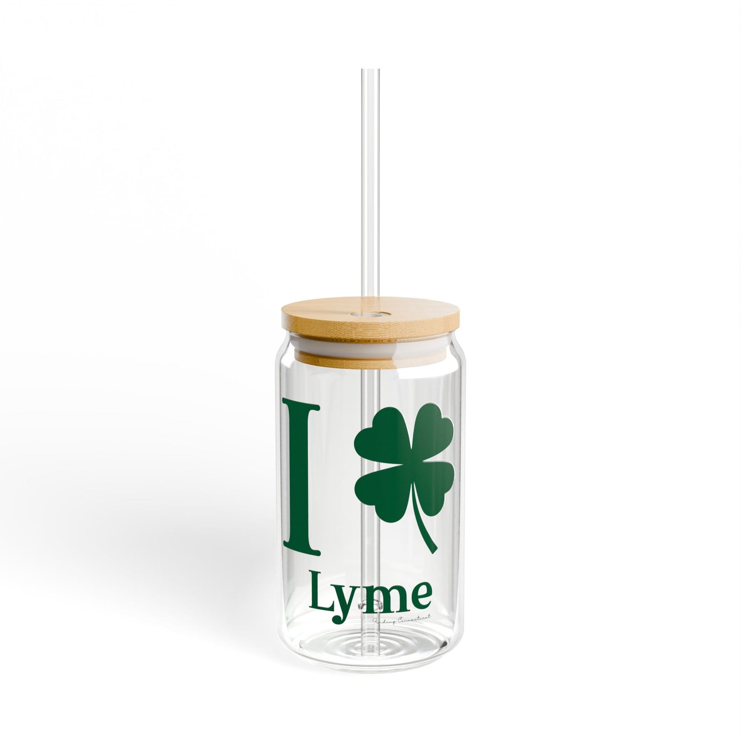 I Clover Lyme Sipper Glass, 16oz