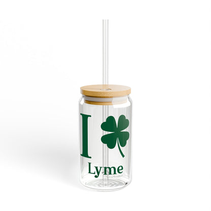 I Clover Lyme Sipper Glass, 16oz
