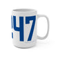 06247 Hampton Connecticut Zip Code Mug 15oz