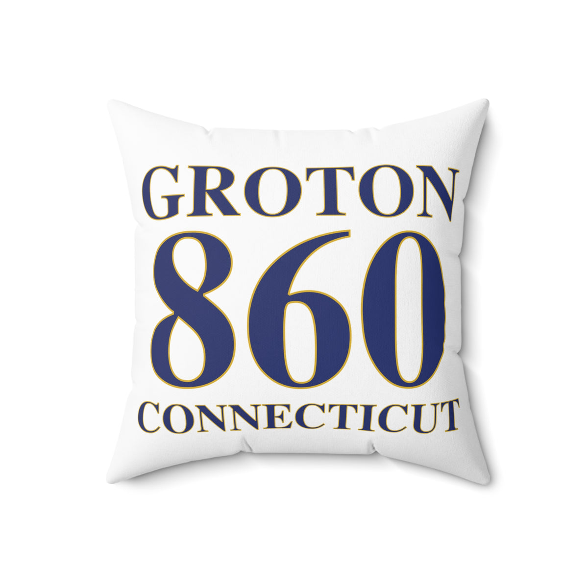 Groton 860 Connecticut Spun Polyester Square Pillow