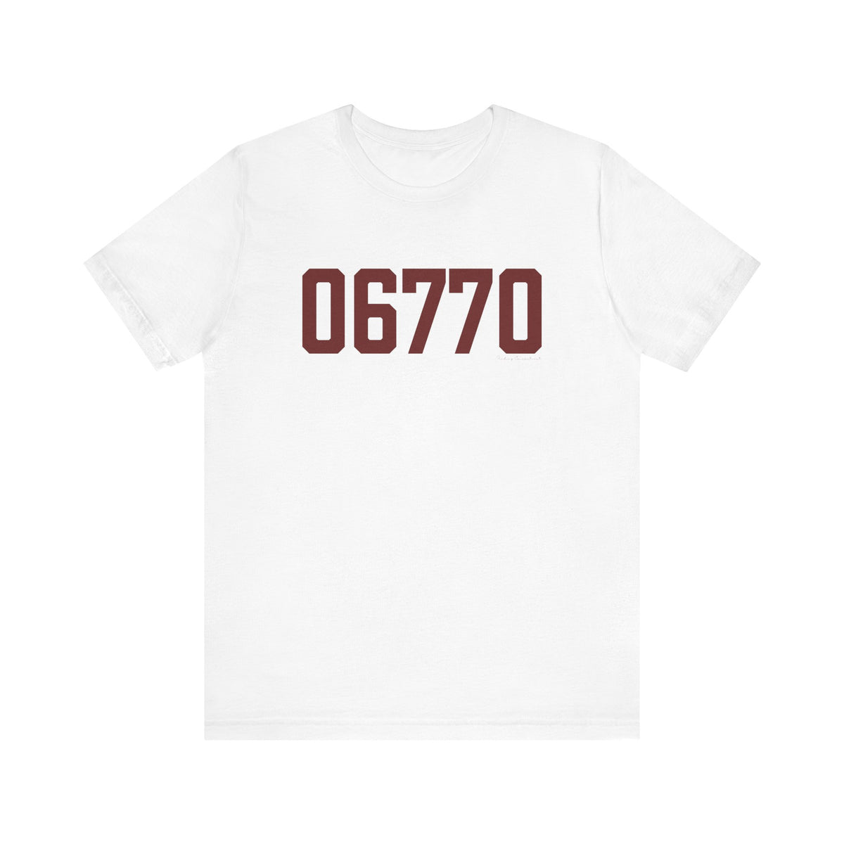 06770 Naugatuck Connecticut Zip Code Unisex Jersey Short Sleeve T-Shirt