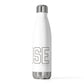 Goose Zip Code White & Black 20oz Insulated Bottle