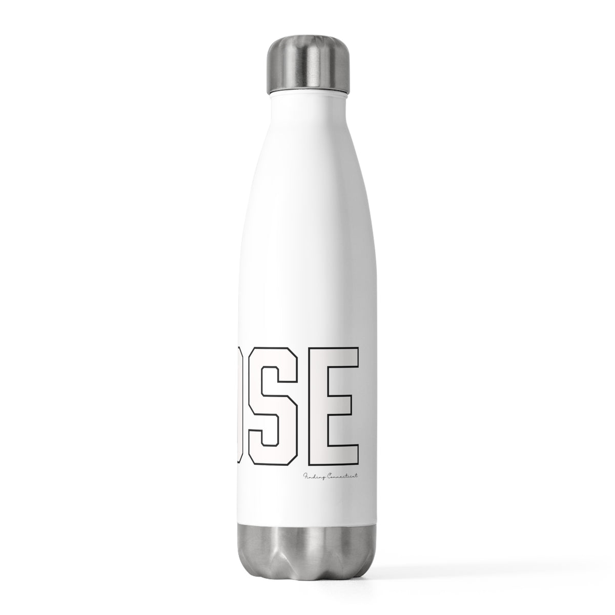 Goose Zip Code White & Black 20oz Insulated Bottle