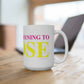 Just a kid listening to Goose - Yellow & Pink Mug 15oz