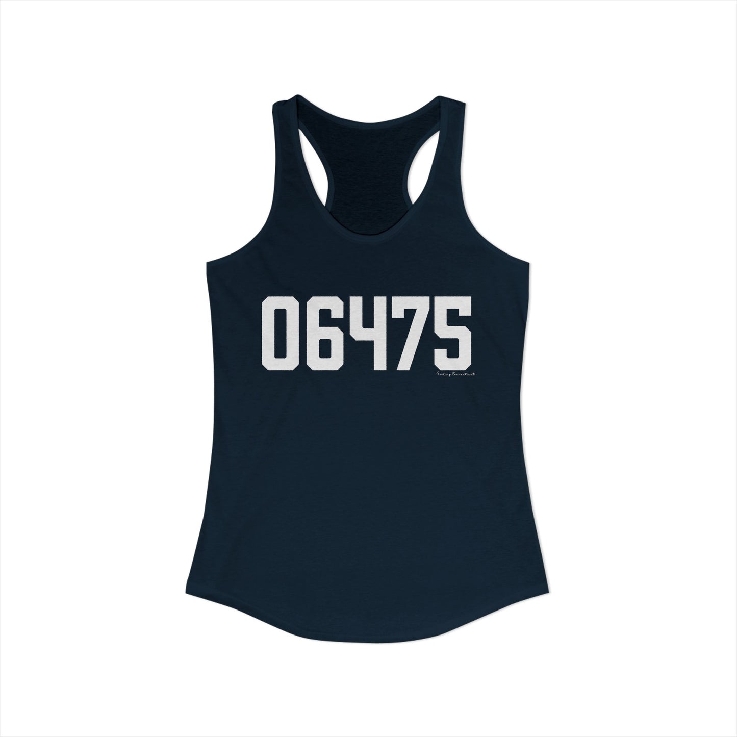 06475 Old Saybrook CT Zip Code Women's Ideal Racerback Tank Top