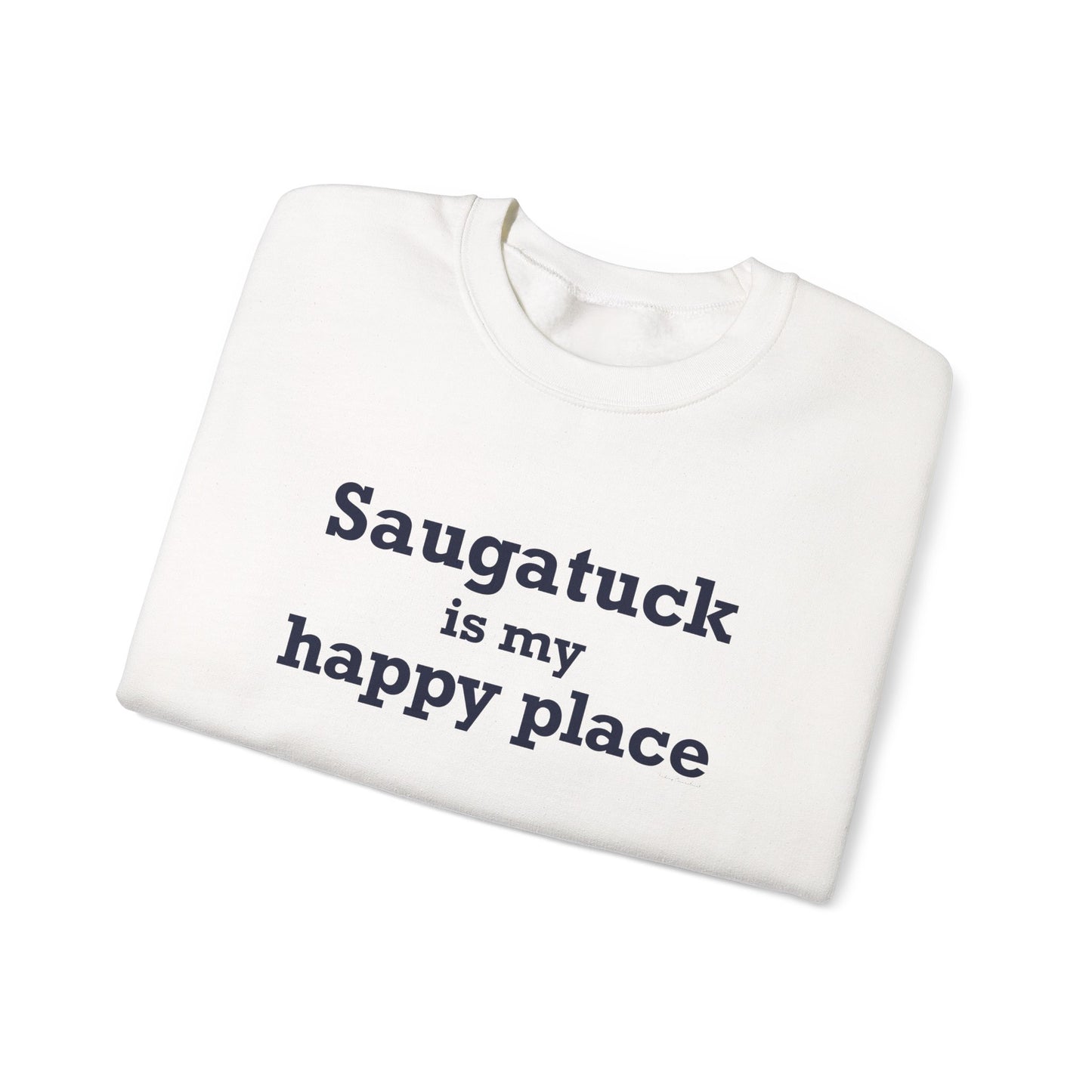 Saugatuck Is My Happy Place Unisex Heavy Blend™ Crewneck Sweatshirt