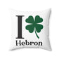 I Clover Hebron Spun Polyester Square Pillow