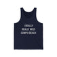 I Really Really Miss Compo Beach Unisex Jersey Tank Top