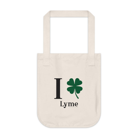 I Clover Lyme Organic Canvas Tote Bag
