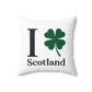 I Clover Scotland Spun Polyester Square Pillow