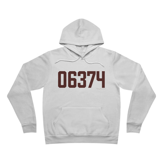 06374 Voluntown Connecticut Zip Code Unisex Sponge Fleece Pullover Hoodie