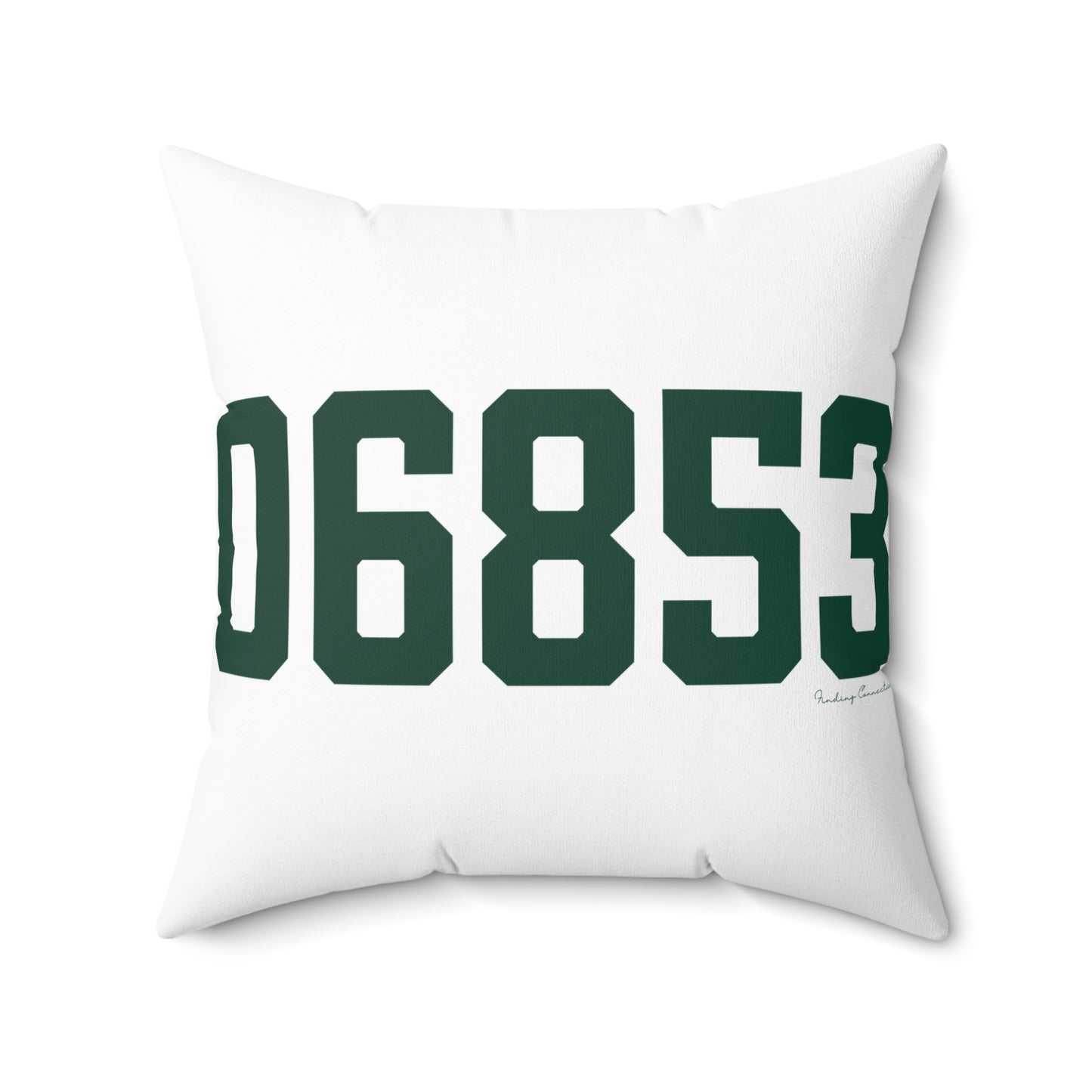 06853 Norwalk Connecticut Zip Code Spun Polyester Square Pillow
