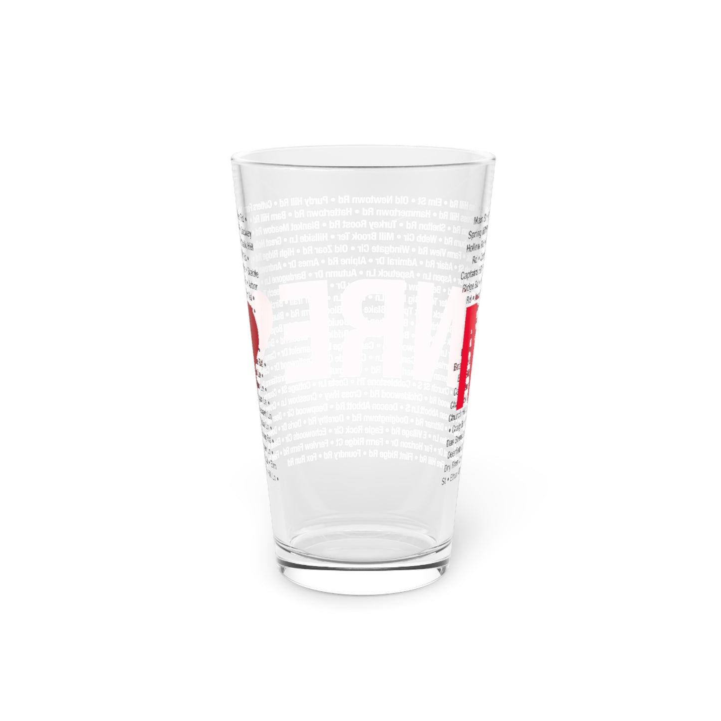 Monroe Love Pint Glass, 16oz