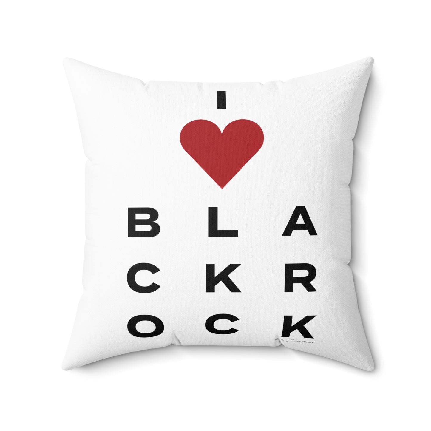 Black Rock Vision Spun Polyester Square Pillow
