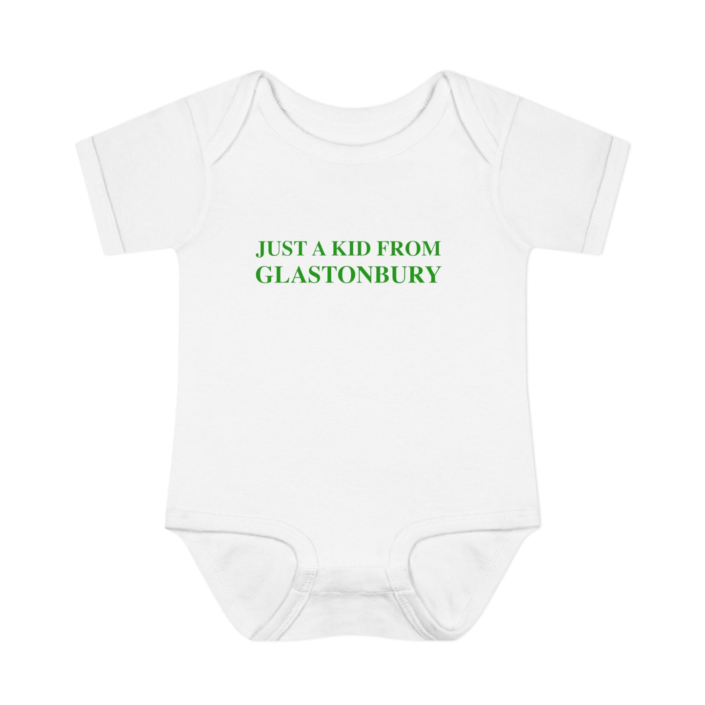 Just a kid from Glastonbury Infant Baby Rib Bodysuit