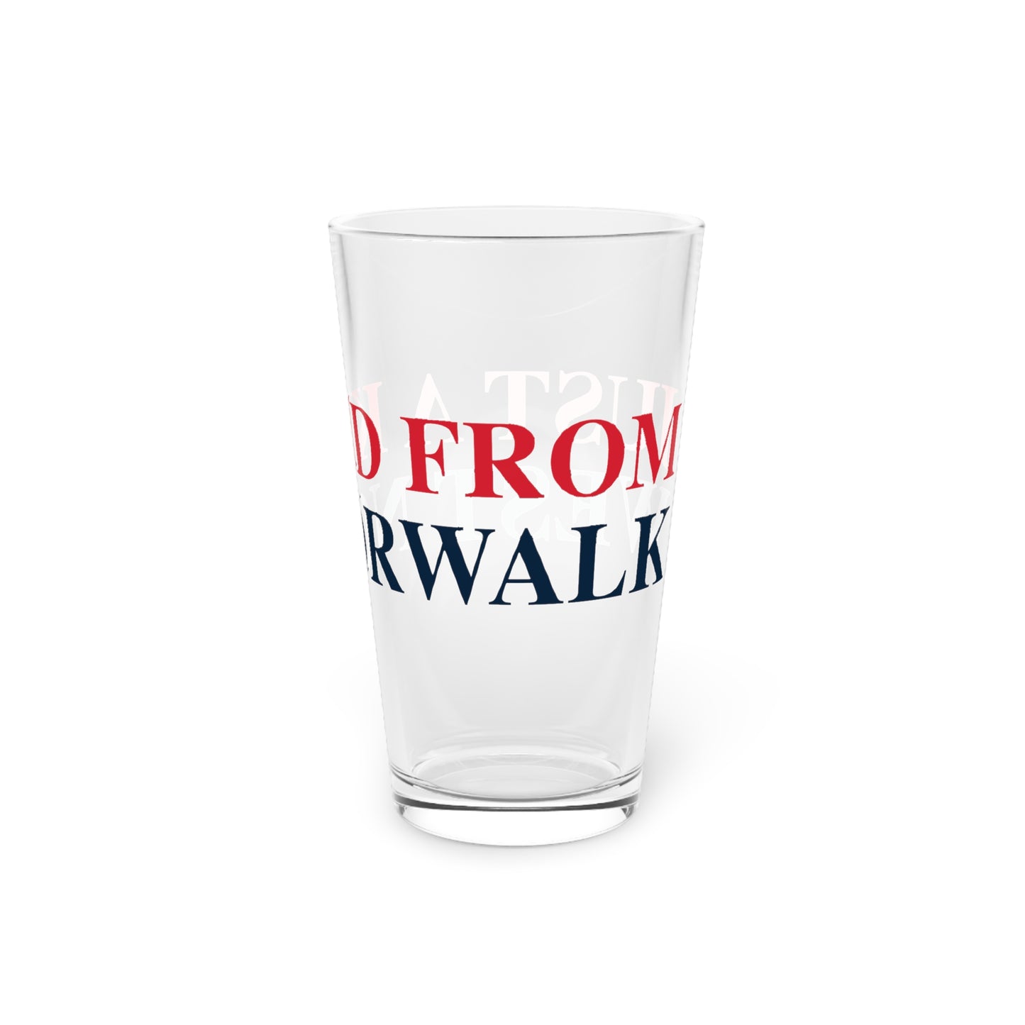 Just a kid from West Norwalk Pint Glass, 16oz