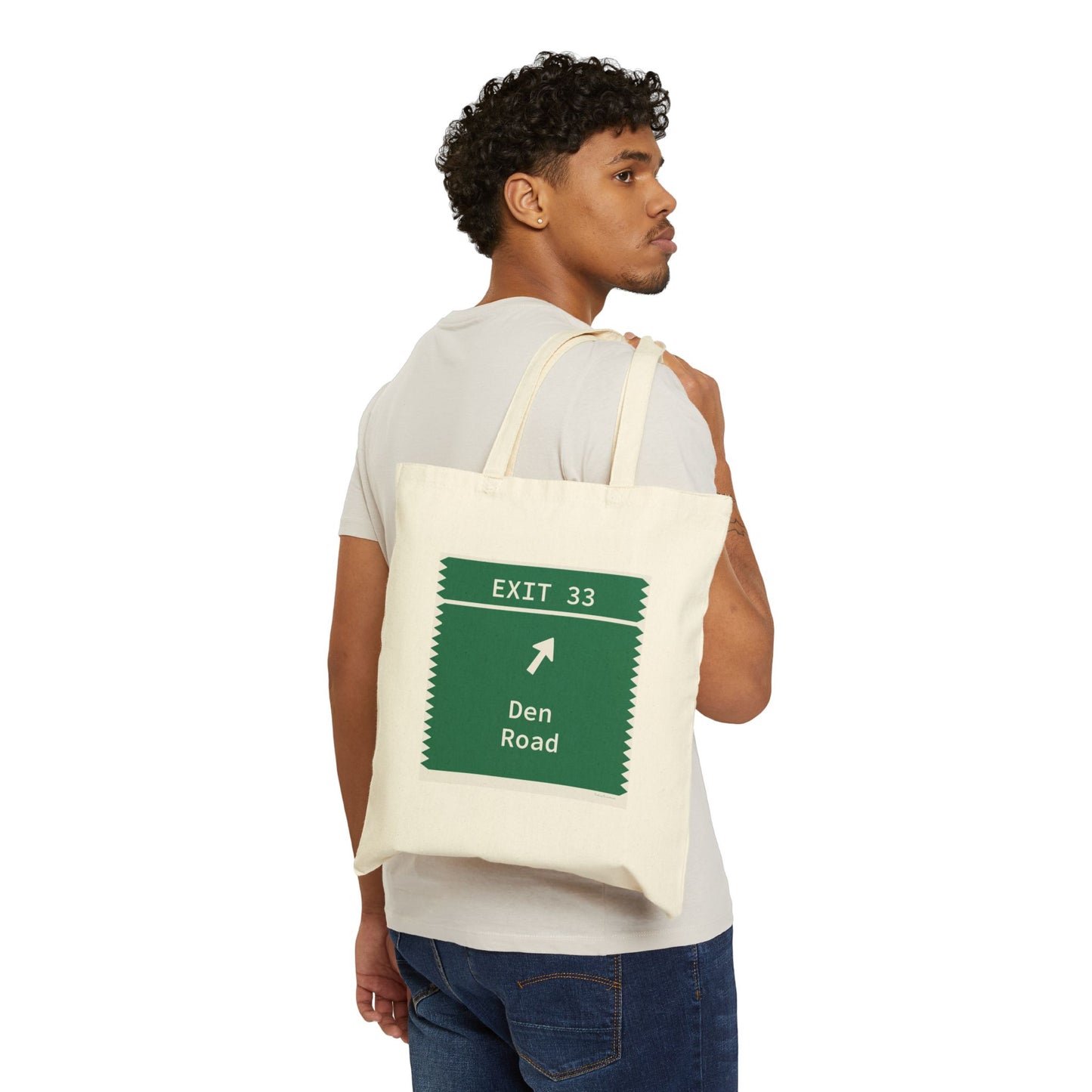 Vintage Merritt Parkway Exit 33 Sign Cotton Canvas Tote Bag