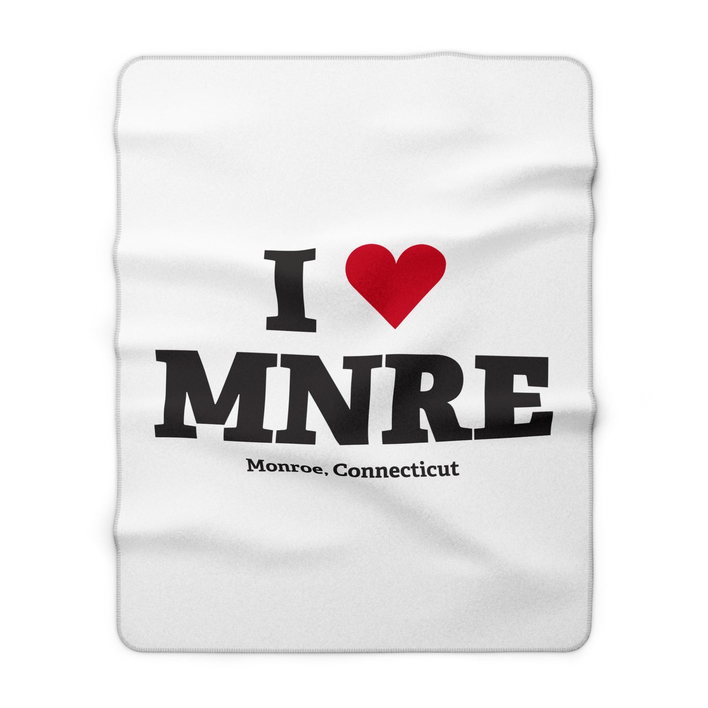 I Heart MNRE Sherpa Fleece Blanket