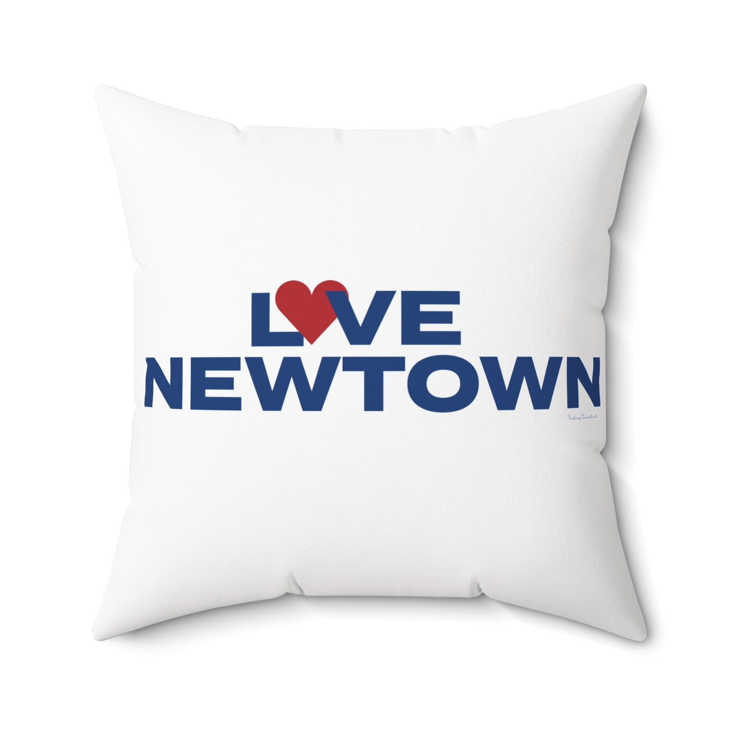 Love Newtown Spun Polyester Square Pillow