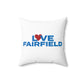 Love Fairfield Spun Polyester Square Pillow