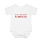 Just a kid from Fairfield Infant Baby Rib Bodysuit