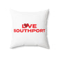 Love Southport Spun Polyester Square Pillow