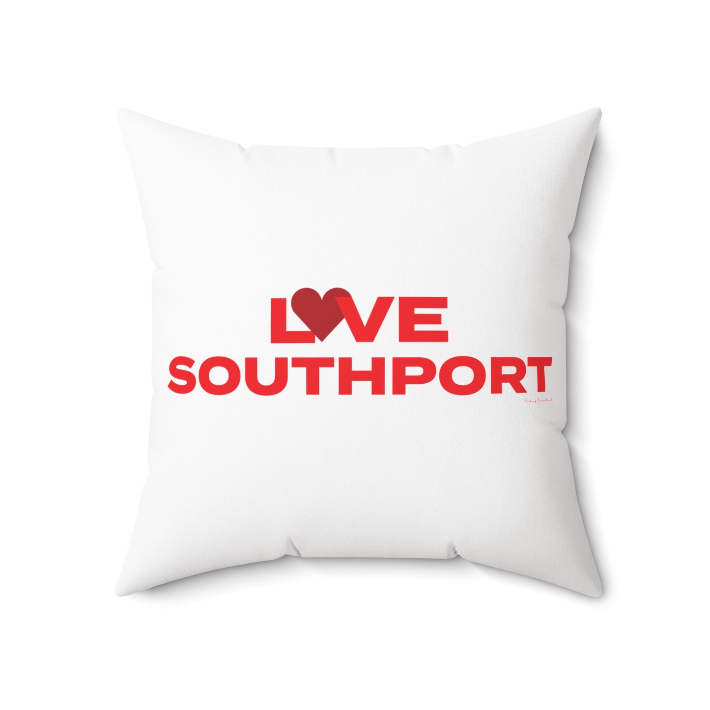 Love Southport Spun Polyester Square Pillow