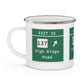 Vintage Merritt Parkway Exit 35 Sign Enamel Camping Mug