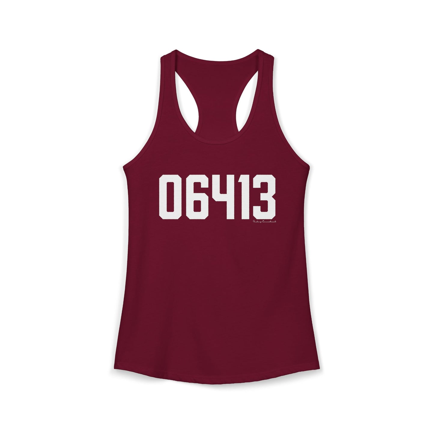 06413 Clinton CT Zip Code Women's Ideal Racerback Tank Top
