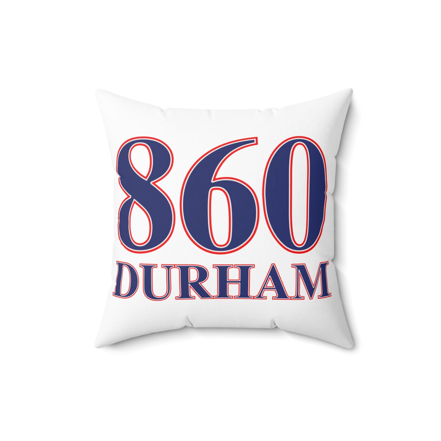 860 Durham Red, White & Blue  Spun Polyester Square Pillow