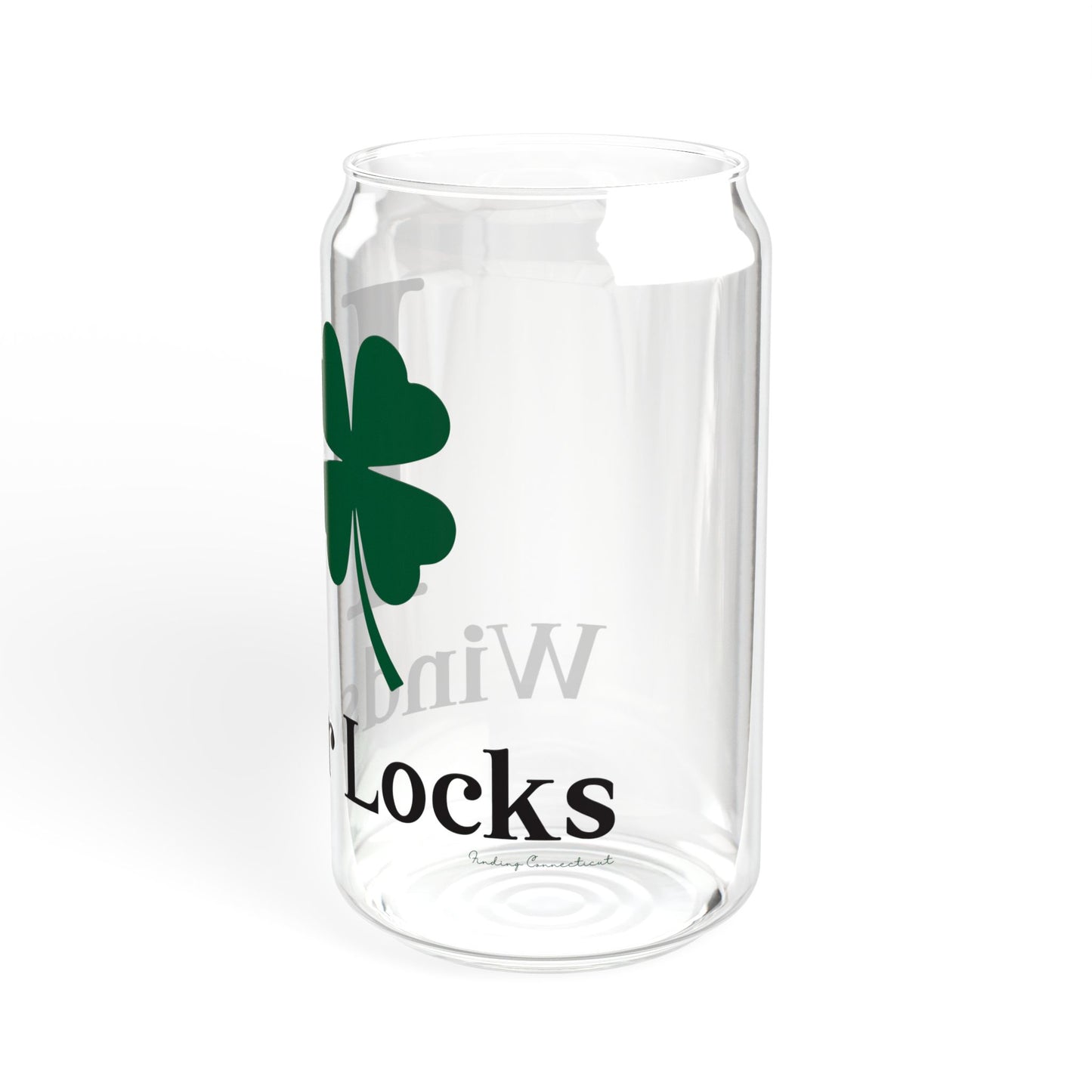 I Clover Windsor Locks Sipper Glass, 16oz