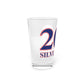 203 Silvermine Red, White & Blue Pint Glass, 16oz