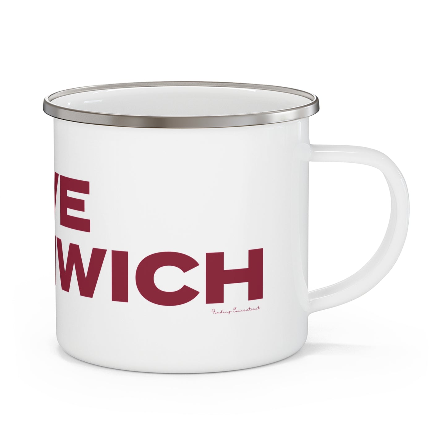 Love Greenwich Enamel Camping Mug