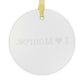 I Heart Monroe. Glass Ornaments