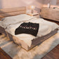 Copy of Just a kid listening to Goose  - Peach & Pink Velveteen Plush Blanket