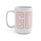 Goose Zip Code Peach & Pink Mug 15oz
