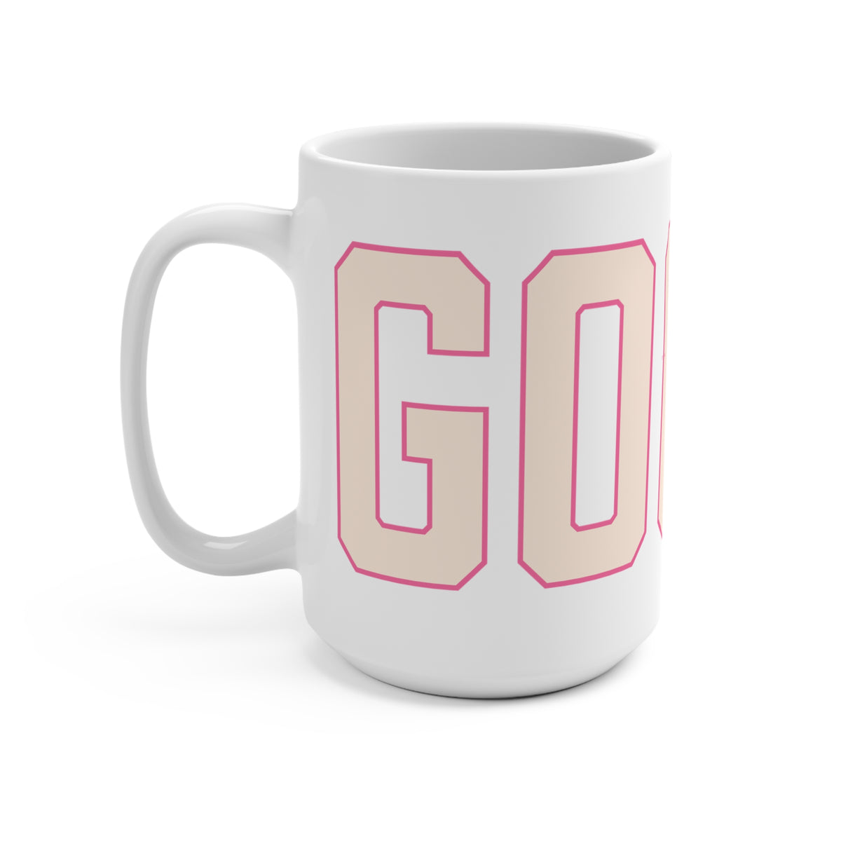 Goose Zip Code Peach & Pink Mug 15oz