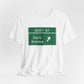 Vintage Merritt Parkway Exit 47 Sign Unisex Jersey Short Sleeve T-Shirt