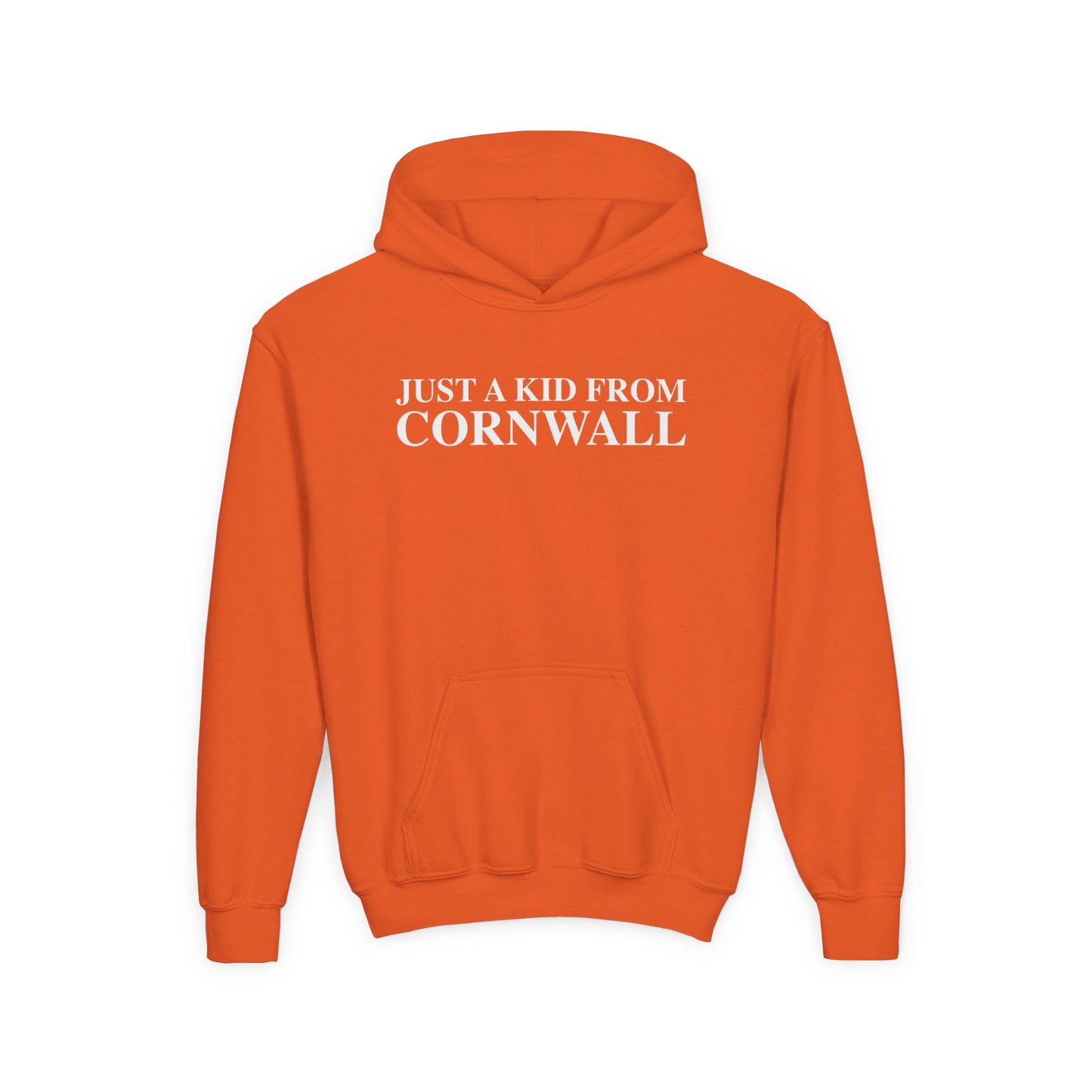 Just a kid from Cornwall Youth Heavy Blend Hooded Sweatshirt