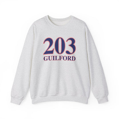 203 Guilford Red White & Blue Unisex Heavy Blend™ Crewneck Sweatshirt