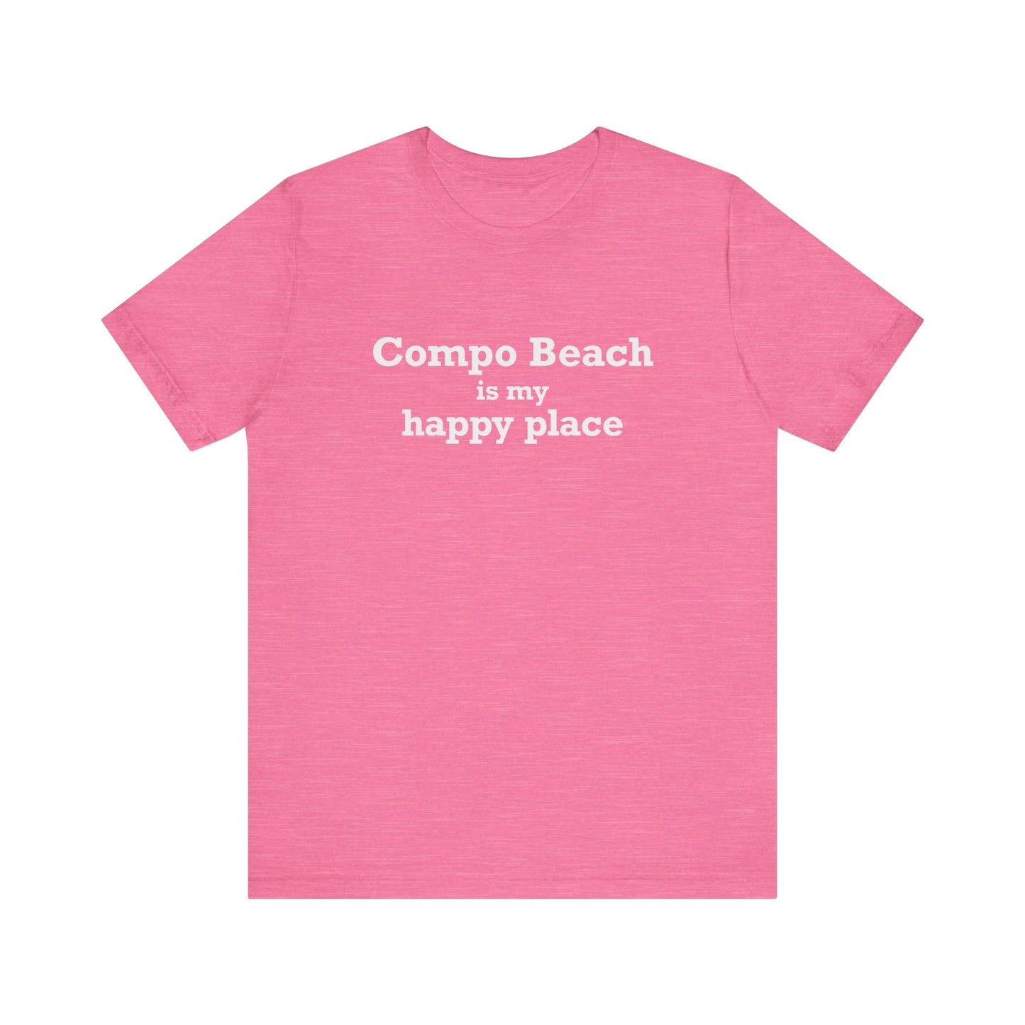 Compo Beach Is My Happy Place Unisex Jersey Short Sleeve T-Shirt