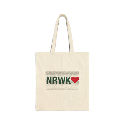 Norwalk Love Cotton Canvas Tote Bag