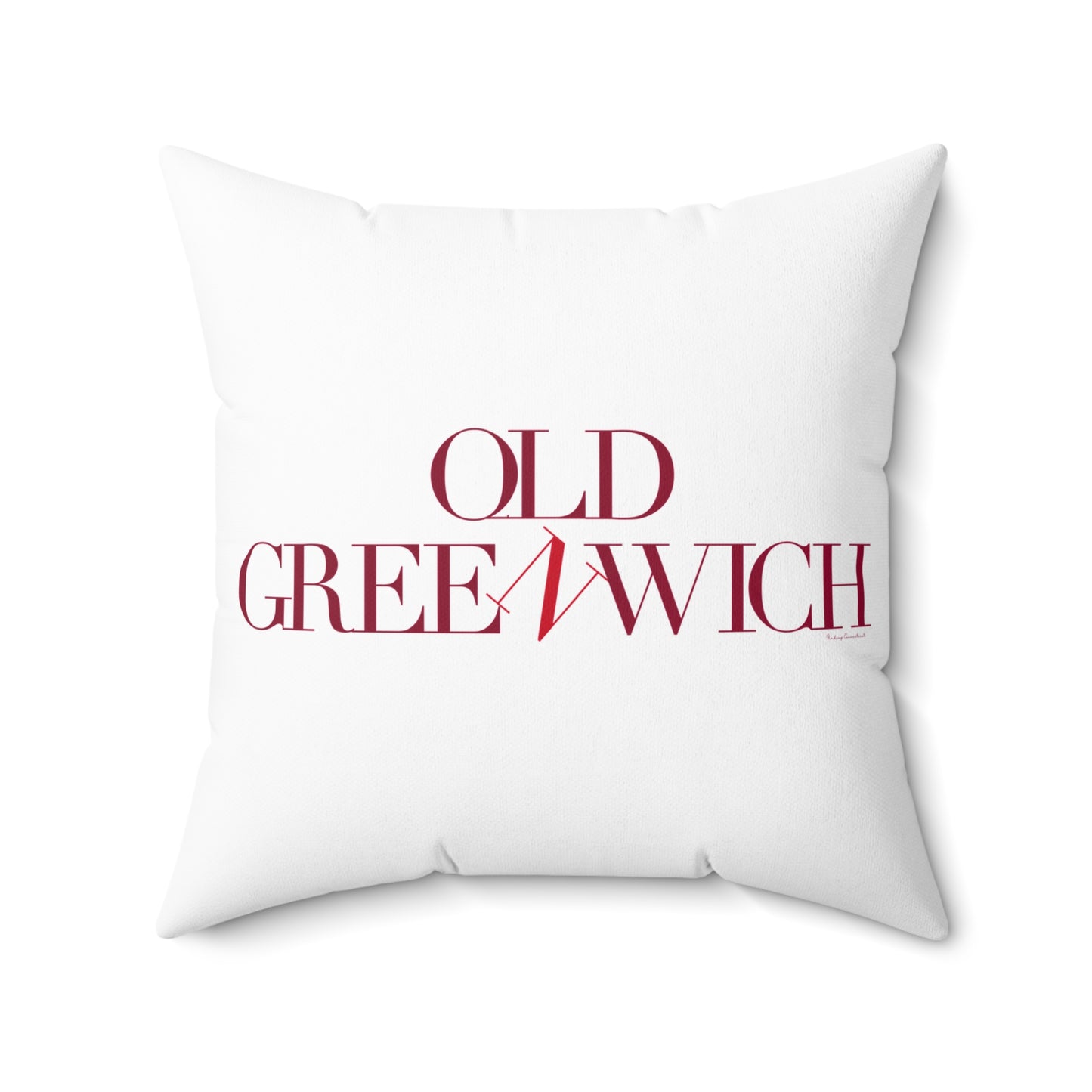 41 Tilt Old Greenwich Spun Polyester Square Pillow