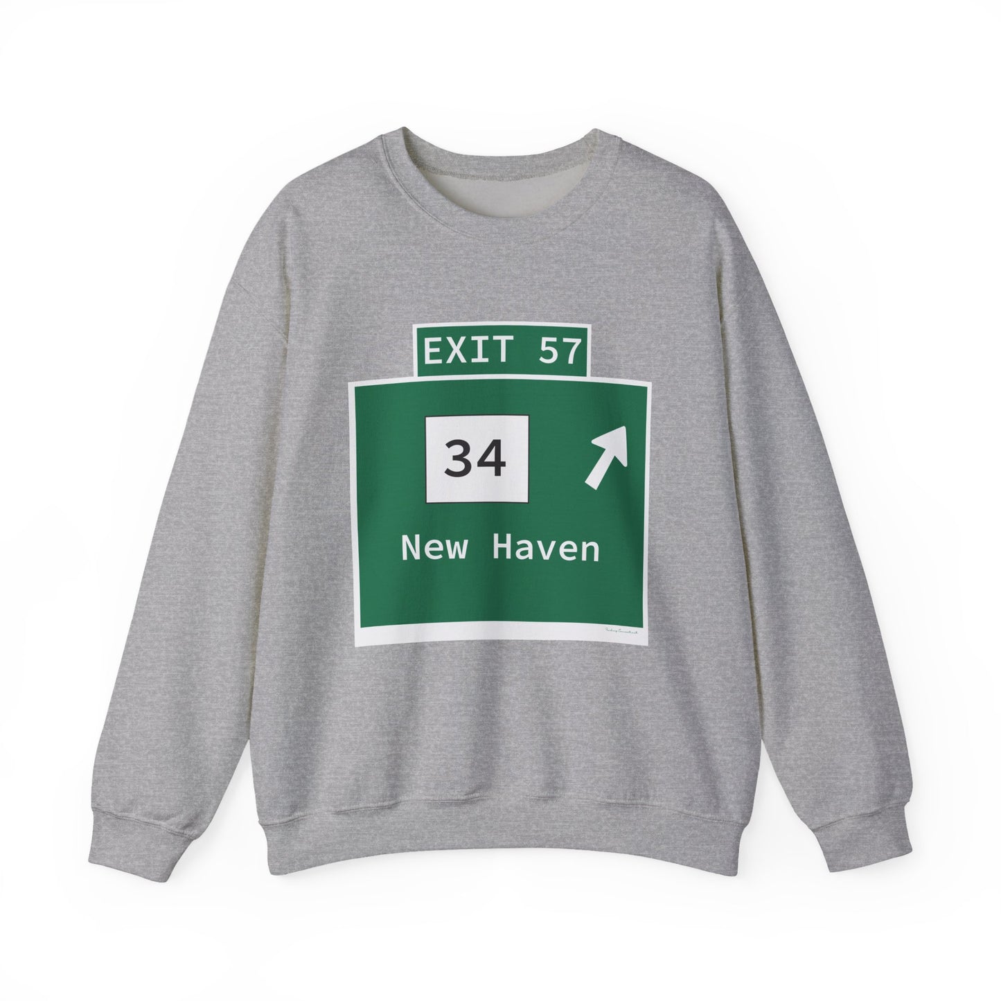 Vintage WCP Exit 57 Sign Unisex Heavy Blend™ Crewneck Sweatshirt