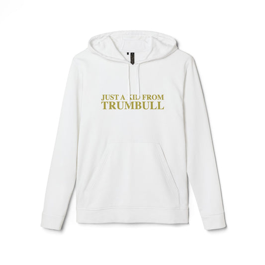 Just a kid from Trumbull  adidas Unisex Fleece Hoodie