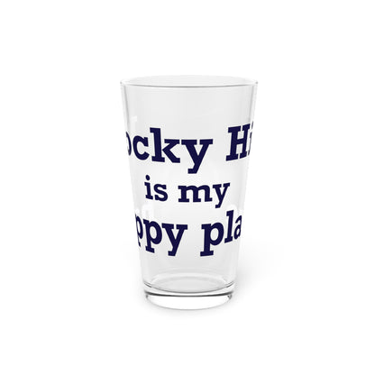 Rocky Hill is My Happy Place Pint Glass, 16oz