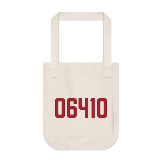 06410 Cheshire Connecticut Zip Code Organic Canvas Tote Bag