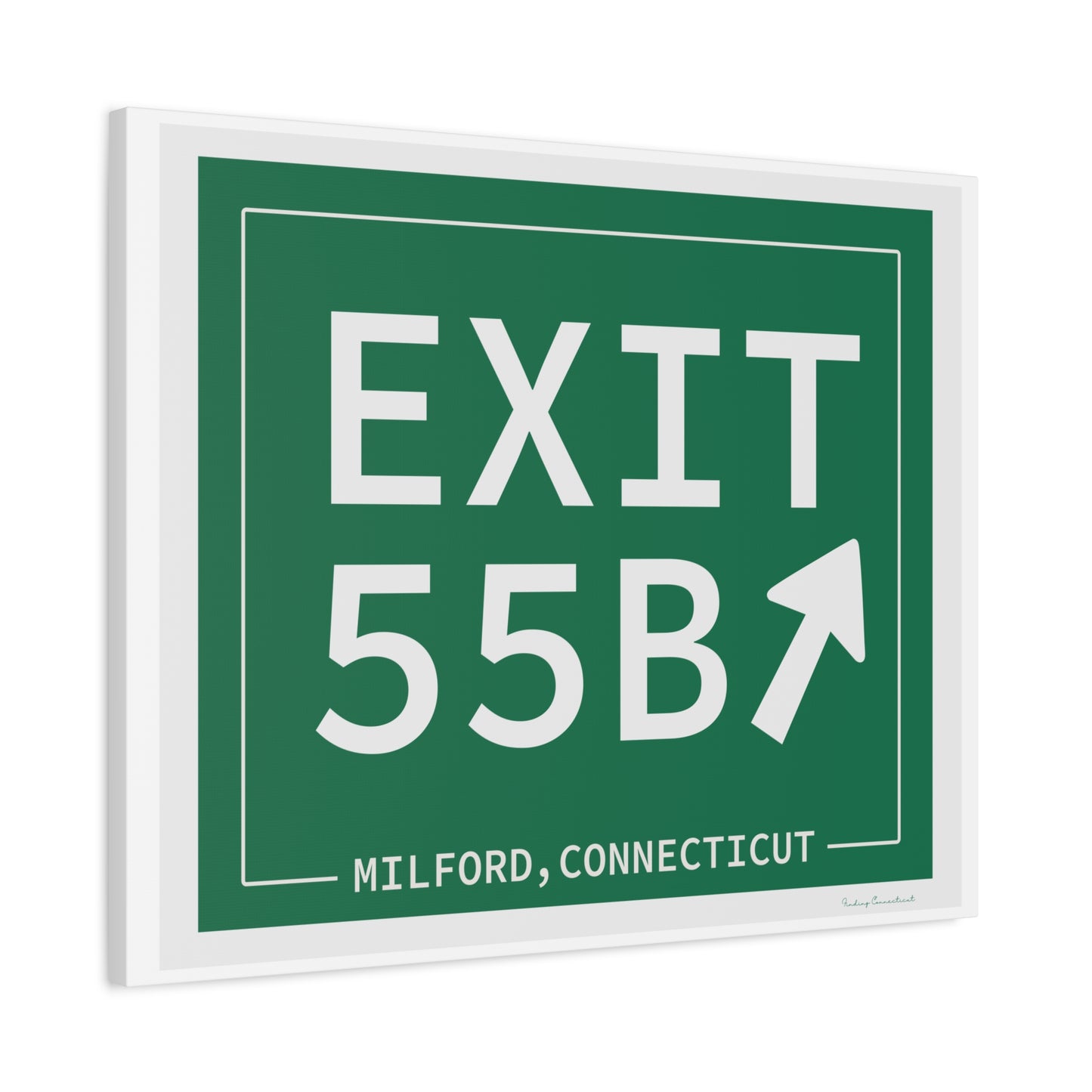 Vintage Exit 55B WCP Sign Matte Canvas, Stretched, 1.25"