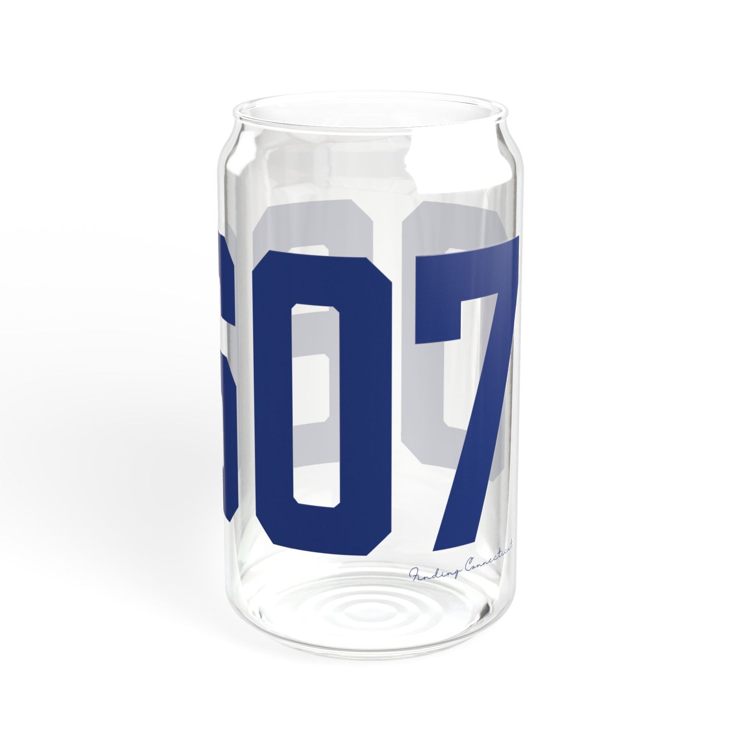 06607 Bridgeport Connecticut Zip Code Sipper Glass, 16oz